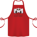 Panda Bear Funny Sleep Sleeping Nightwear Cotton Apron 100% Organic Red