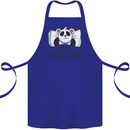 Panda Bear Funny Sleep Sleeping Nightwear Cotton Apron 100% Organic Royal Blue