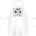 Panda Bear Funny Sleep Sleeping Nightwear Cotton Apron 100% Organic White