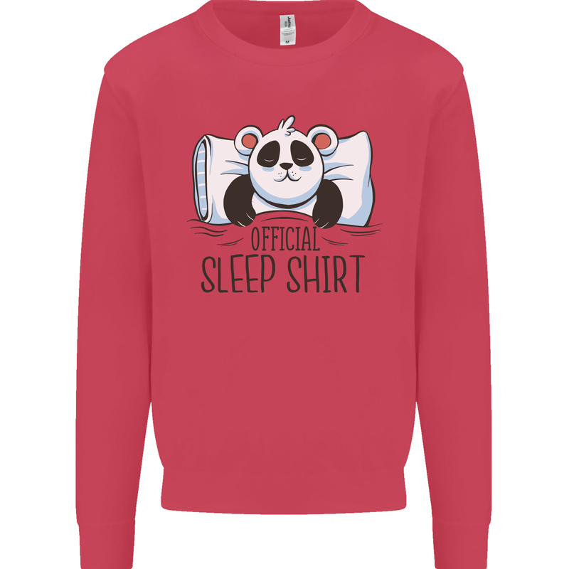 Panda Bear Funny Sleep Sleeping Nightwear Kids Sweatshirt Jumper Heliconia