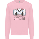 Panda Bear Funny Sleep Sleeping Nightwear Kids Sweatshirt Jumper Light Pink