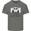 Panda Bear Funny Sleep Sleeping Nightwear Kids T-Shirt Childrens Charcoal