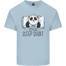 Panda Bear Funny Sleep Sleeping Nightwear Kids T-Shirt Childrens Light Blue