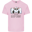 Panda Bear Funny Sleep Sleeping Nightwear Kids T-Shirt Childrens Light Pink