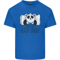 Panda Bear Funny Sleep Sleeping Nightwear Kids T-Shirt Childrens Royal Blue