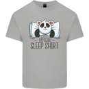 Panda Bear Funny Sleep Sleeping Nightwear Kids T-Shirt Childrens Sports Grey
