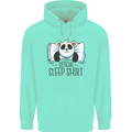 Panda Bear Funny Sleep Sleeping Nightwear Mens 80% Cotton Hoodie Peppermint