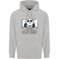 Panda Bear Funny Sleep Sleeping Nightwear Mens 80% Cotton Hoodie Sports Grey