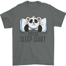 Panda Bear Funny Sleep Sleeping Nightwear Mens T-Shirt 100% Cotton Charcoal