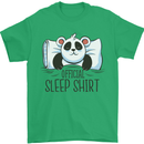 Panda Bear Funny Sleep Sleeping Nightwear Mens T-Shirt 100% Cotton Irish Green