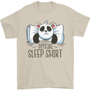 Panda Bear Funny Sleep Sleeping Nightwear Mens T-Shirt 100% Cotton Sand