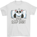 Panda Bear Funny Sleep Sleeping Nightwear Mens T-Shirt 100% Cotton White