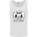 Panda Bear Funny Sleep Sleeping Nightwear Mens Vest Tank Top White