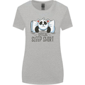Panda Bear Funny Sleep Sleeping Nightwear Womens Wider Cut T-Shirt Sports Grey