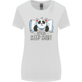 Panda Bear Funny Sleep Sleeping Nightwear Womens Wider Cut T-Shirt White