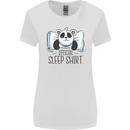 Panda Bear Funny Sleep Sleeping Nightwear Womens Wider Cut T-Shirt White