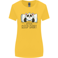 Panda Bear Funny Sleep Sleeping Nightwear Womens Wider Cut T-Shirt Yellow