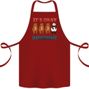Panda Bear LGBT It's Okay to Be Different Cotton Apron 100% Organic Maroon