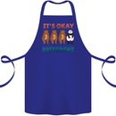 Panda Bear LGBT It's Okay to Be Different Cotton Apron 100% Organic Royal Blue