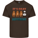 Panda Bear LGBT It's Okay to Be Different Kids T-Shirt Childrens Chocolate