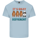 Panda Bear LGBT It's Okay to Be Different Kids T-Shirt Childrens Light Blue