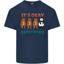 Panda Bear LGBT It's Okay to Be Different Kids T-Shirt Childrens Navy Blue
