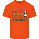Panda Bear LGBT It's Okay to Be Different Kids T-Shirt Childrens Orange