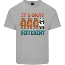 Panda Bear LGBT It's Okay to Be Different Kids T-Shirt Childrens Sports Grey