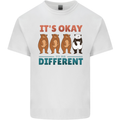 Panda Bear LGBT It's Okay to Be Different Kids T-Shirt Childrens White