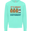 Panda Bear LGBT It's Okay to Be Different Mens Sweatshirt Jumper Peppermint