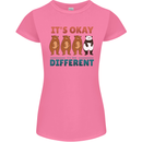 Panda Bear LGBT It's Okay to Be Different Womens Petite Cut T-Shirt Azalea