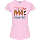 Panda Bear LGBT It's Okay to Be Different Womens Petite Cut T-Shirt Light Pink