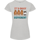 Panda Bear LGBT It's Okay to Be Different Womens Petite Cut T-Shirt Sports Grey