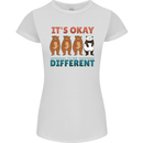 Panda Bear LGBT It's Okay to Be Different Womens Petite Cut T-Shirt White
