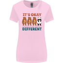 Panda Bear LGBT It's Okay to Be Different Womens Wider Cut T-Shirt Light Pink