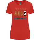 Panda Bear LGBT It's Okay to Be Different Womens Wider Cut T-Shirt Red
