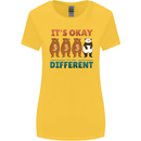 Panda Bear LGBT It's Okay to Be Different Womens Wider Cut T-Shirt Yellow