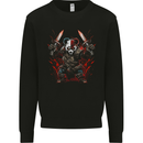 Panda Warrior Bear MMA SCI-FI Samurai Mens Sweatshirt Jumper Black