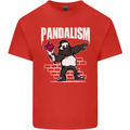 Pandalism Banksy Style Street Art Graffiti Mens Cotton T-Shirt Tee Top Red