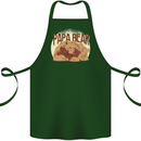 Papa Bear Funny Fathers Day Cotton Apron 100% Organic Forest Green