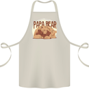Papa Bear Funny Fathers Day Cotton Apron 100% Organic Natural