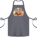 Papa Bear Funny Fathers Day Cotton Apron 100% Organic Steel