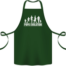 Papa Evolution Fathers Day Cotton Apron 100% Organic Forest Green