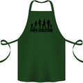 Papa Evolution Fathers Day Cotton Apron 100% Organic Forest Green