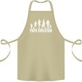 Papa Evolution Fathers Day Cotton Apron 100% Organic Khaki