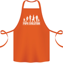 Papa Evolution Fathers Day Cotton Apron 100% Organic Orange