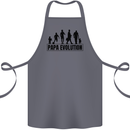 Papa Evolution Fathers Day Cotton Apron 100% Organic Steel