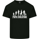 Papa Evolution Fathers Day Mens Cotton T-Shirt Tee Top Black