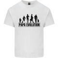 Papa Evolution Fathers Day Mens Cotton T-Shirt Tee Top White