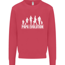 Papa Evolution Fathers Day Mens Sweatshirt Jumper Heliconia